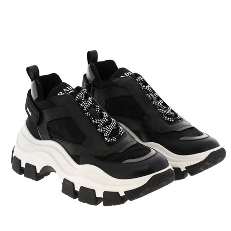 prada pegasus sneakers black|prada shoes.